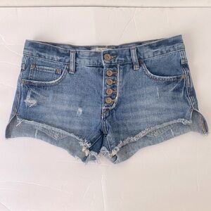 Free people washout denim shorts